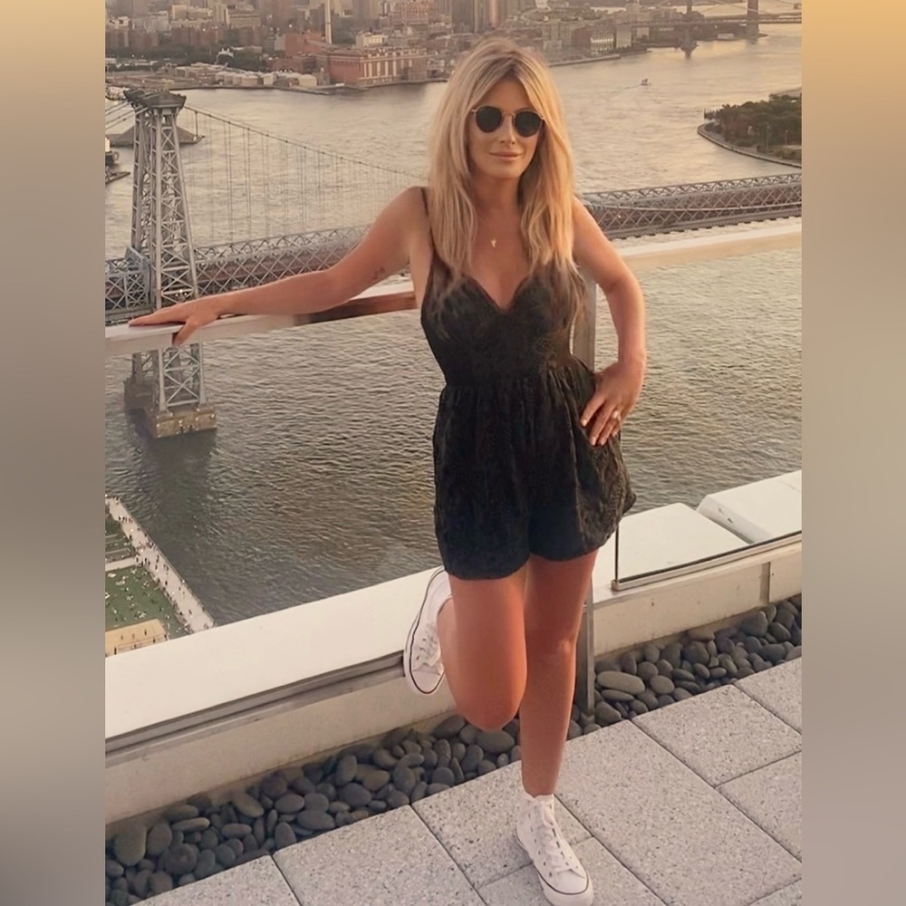 Zimmermann Black Lace Romper